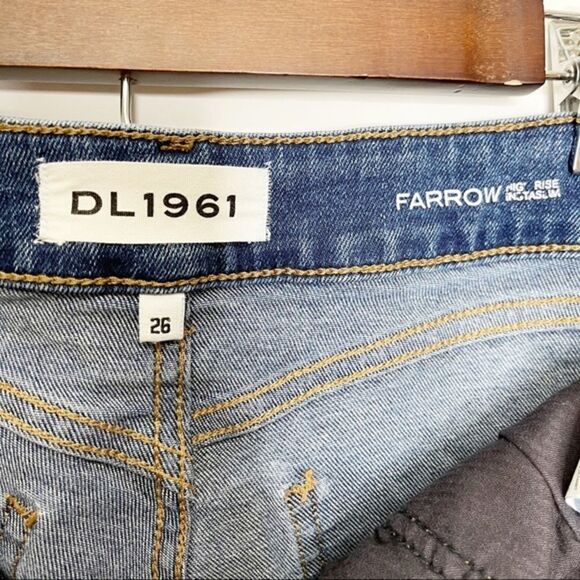 DL1961 Farrow High Rise Raw Hem Skinny Jeans - Picture 11 of 13